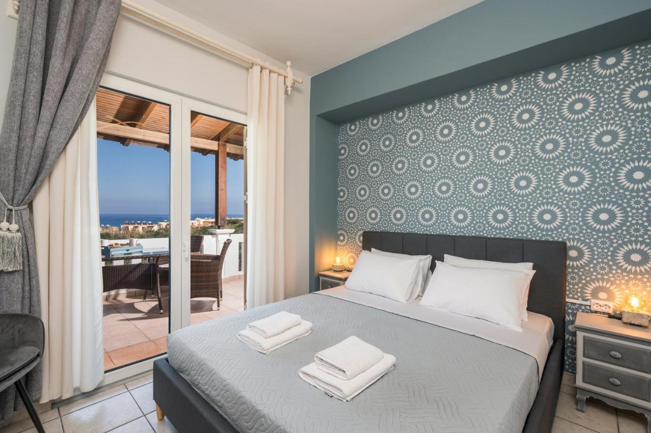 Casa De Philippe With Unique Seaview 2' From Beach Agia  Exterior foto
