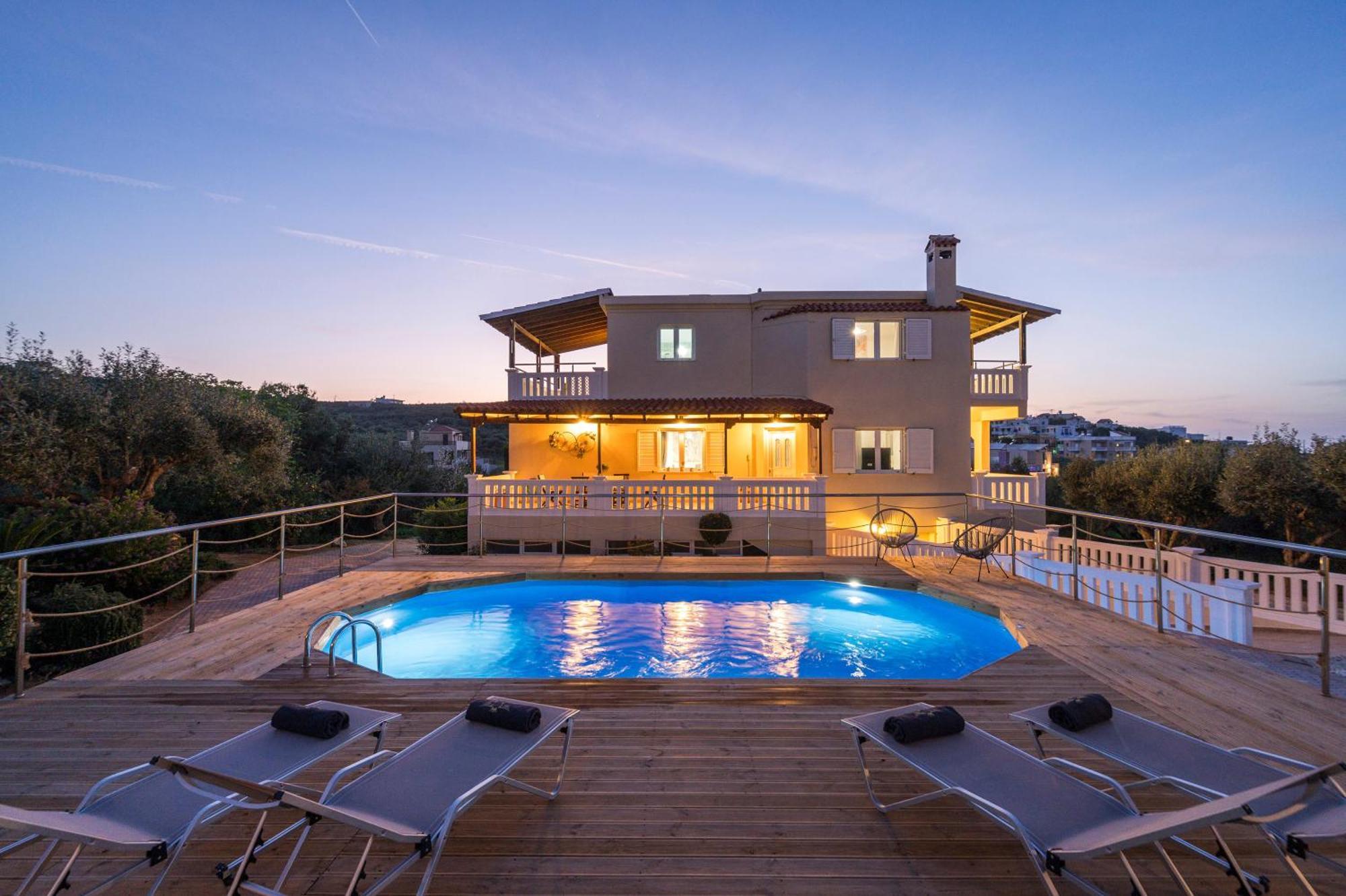 Casa De Philippe With Unique Seaview 2' From Beach Agia  Exterior foto