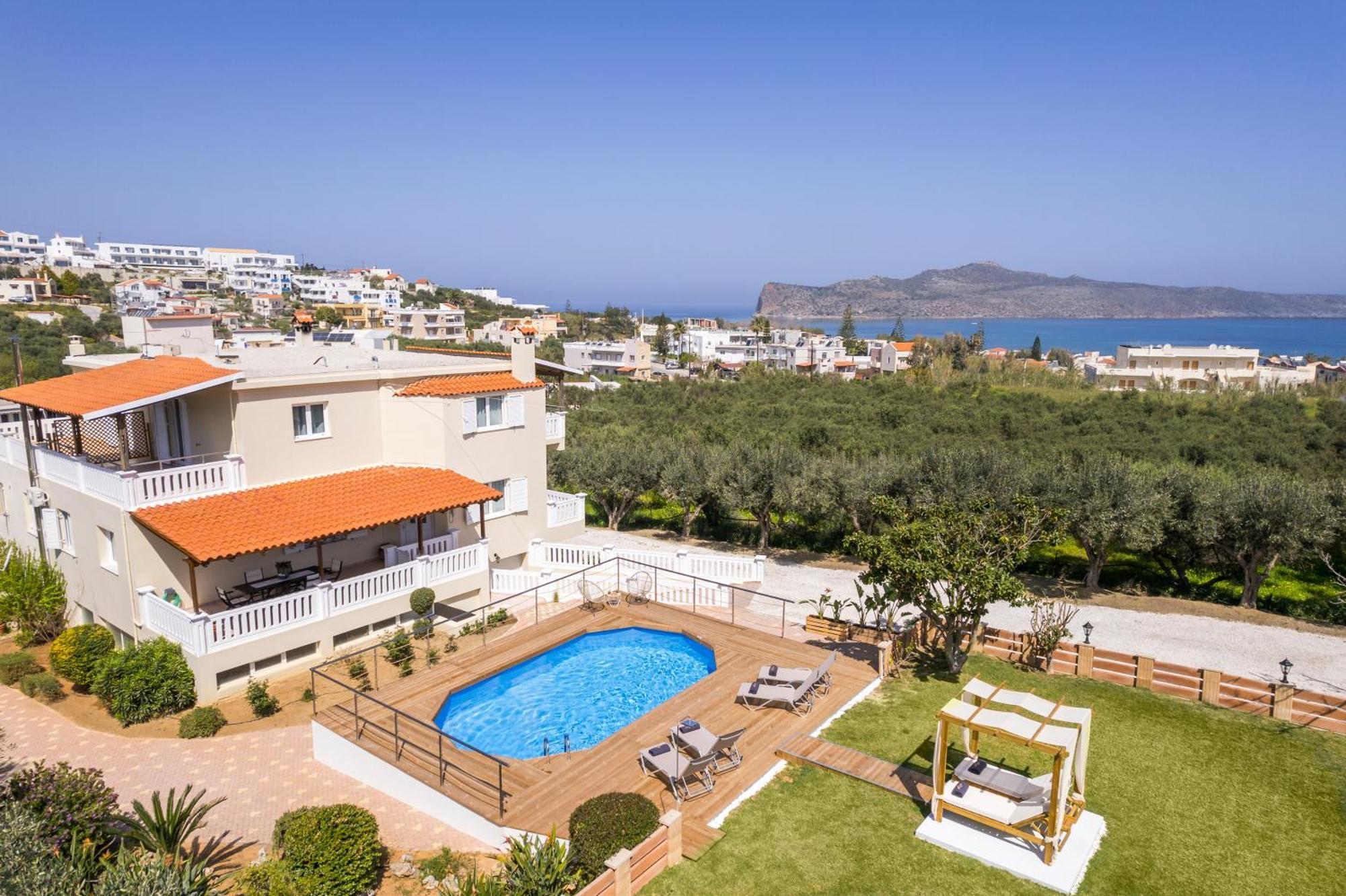 Casa De Philippe With Unique Seaview 2' From Beach Agia  Exterior foto